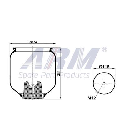 Complete Air Spring - 0.60.822