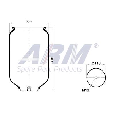 Complete Air Spring - 0.60.825