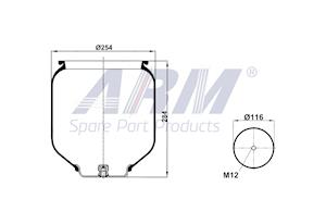 Complete Air Spring - 0.60.829