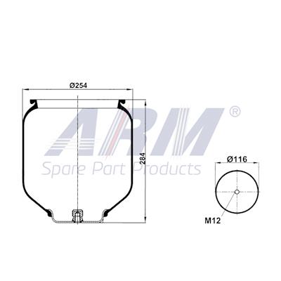 Complete Air Spring - 0.60.829