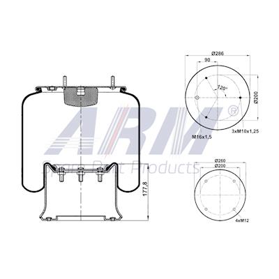 Complete Air Spring - 0.60.836