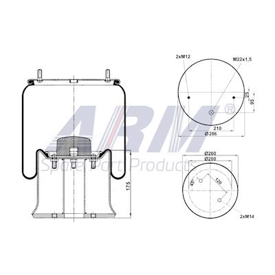 Complete Air Spring - 0.60.837