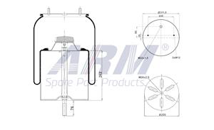 Complete Air Spring - 0.60.838