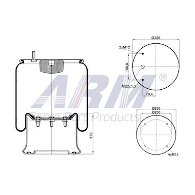 Complete Air Spring - 0.60.839