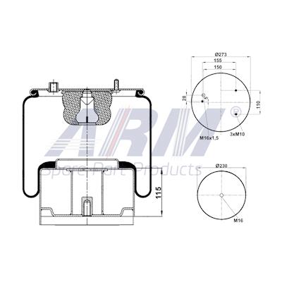 Complete Air Spring - 0.60.840