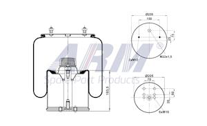 Complete Air Spring - 0.60.842