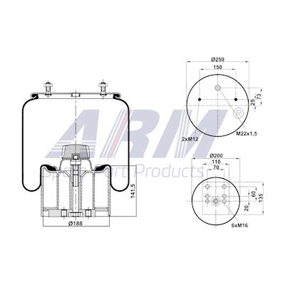 Complete Air Spring - 0.60.843