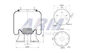 Complete Air Spring - 0.60.846