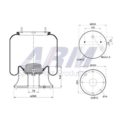 Complete Air Spring - 0.60.846