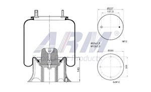 Complete Air Spring - 0.60.849