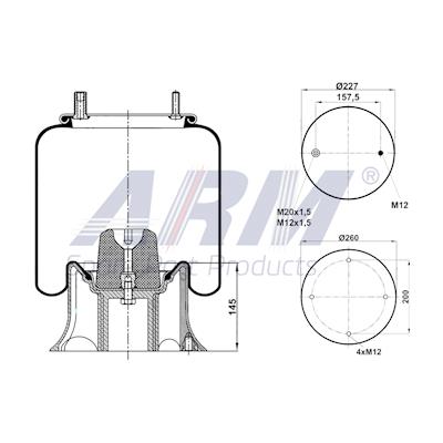 Complete Air Spring - 0.60.849