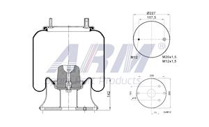 Complete Air Spring - 0.60.850