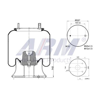 Complete Air Spring - 0.60.850