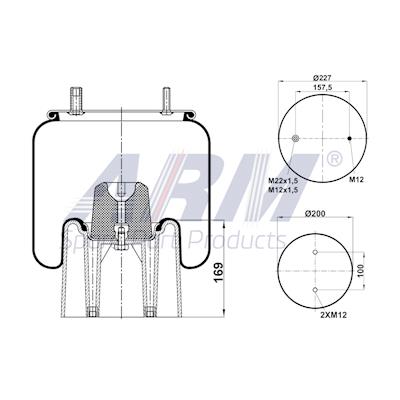 Complete Air Spring - 0.60.851