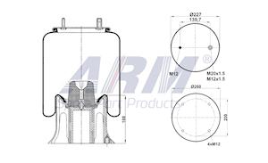 Complete Air Spring - 0.60.852