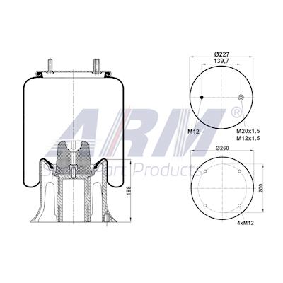 Complete Air Spring - 0.60.852