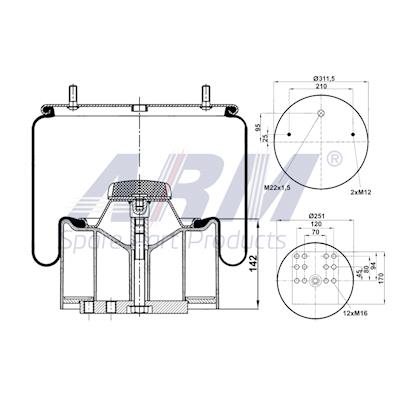 Complete Air Spring - 0.60.481