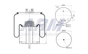 Complete Air Spring - 0.60.855