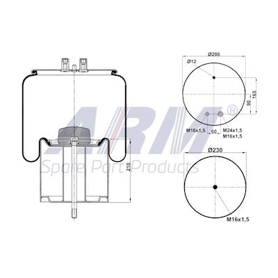 Complete Air Spring - 0.60.330