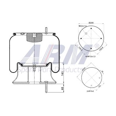 Complete Air Spring - 0.60.856