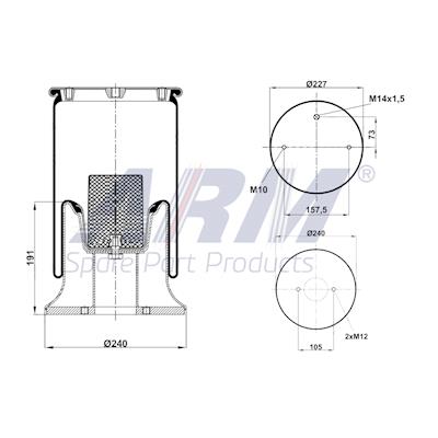 Complete Air Spring - 0.60.857