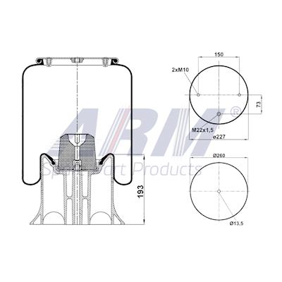 Complete Air Spring - 0.60.157