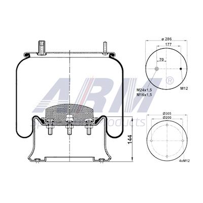 Complete Air Spring - 0.60.862