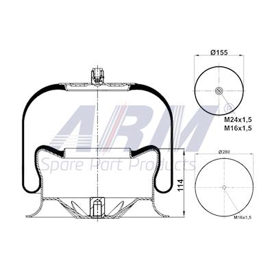 Complete Air Spring - 0.60.256