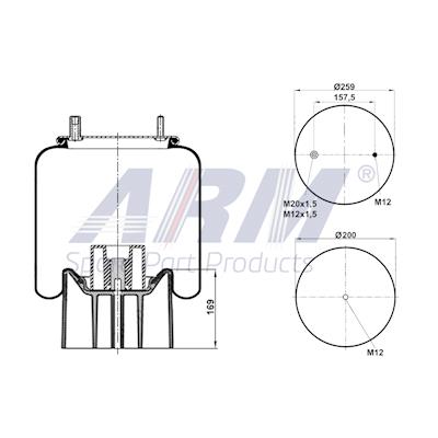 Complete Air Spring - 0.60.866