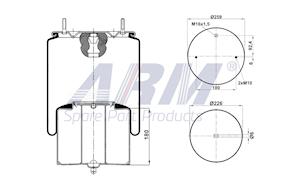 Complete Air Spring - 0.60.880