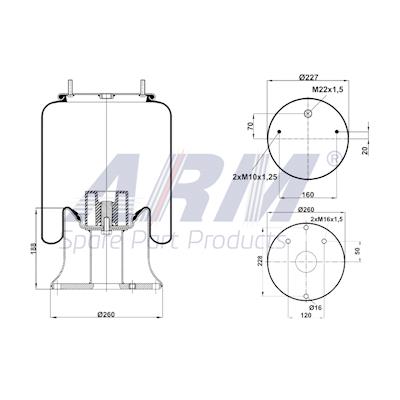 Complete Air Spring - 0.60.478