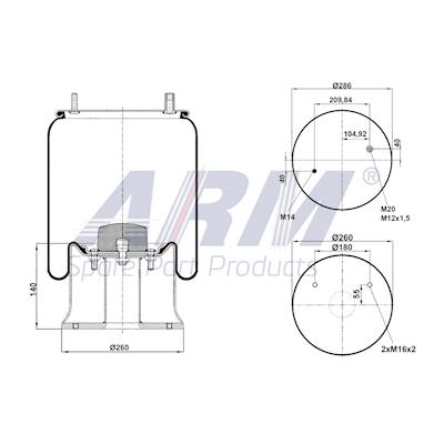 Complete Air Spring - 0.60.882