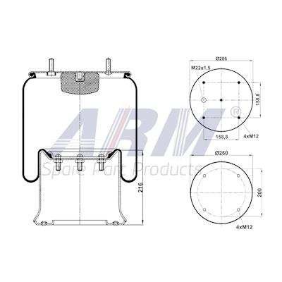 Complete Air Spring - 0.60.883