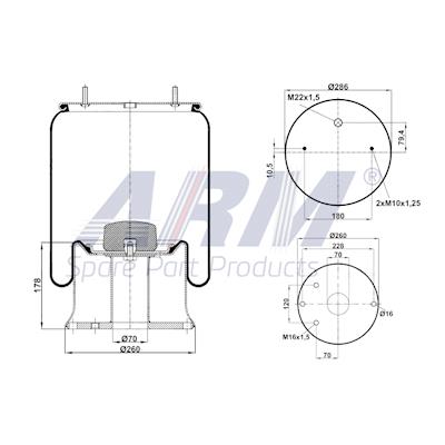 Complete Air Spring - 0.60.884