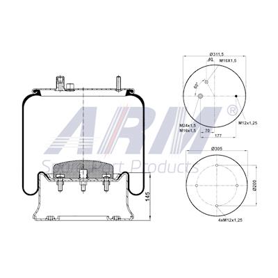 Complete Air Spring - 0.60.887