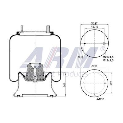 Complete Air Spring - 0.60.890