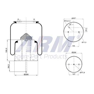 Complete Air Spring - 0.60.896