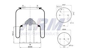 Complete Air Spring - 0.60.898