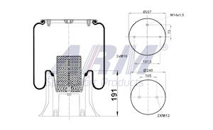 Complete Air Spring - 0.60.899