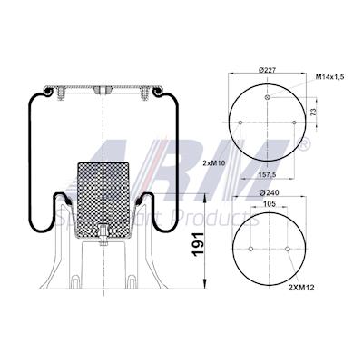 Complete Air Spring - 0.60.899