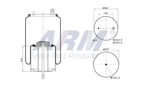 Complete Air Spring - 0.60.346