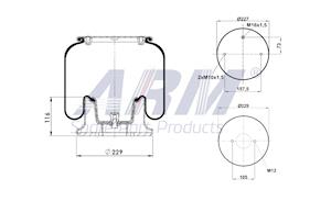 Complete Air Spring - 0.60.901