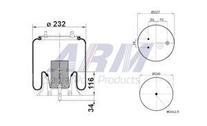 Complete Air Spring - 0.60.902