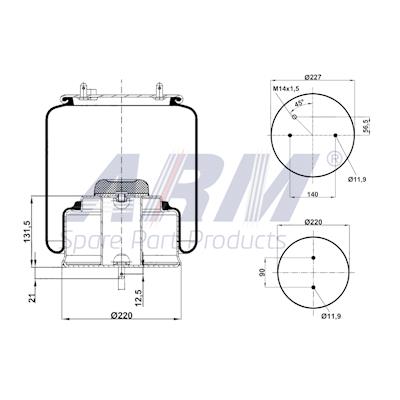 Complete Air Spring - 0.60.908