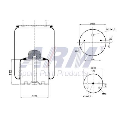 Complete Air Spring - 0.60.910