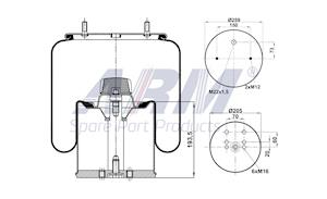 Complete Air Spring - 0.60.913