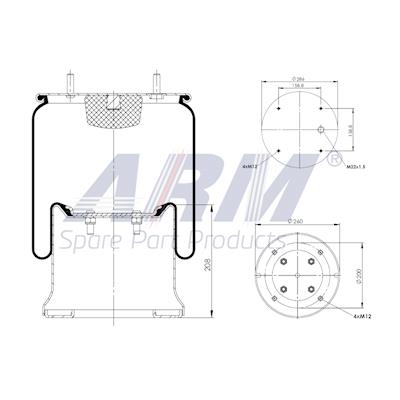 Complete Air Spring - 0.60.914