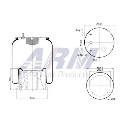 Complete Air Spring - 0.60.915