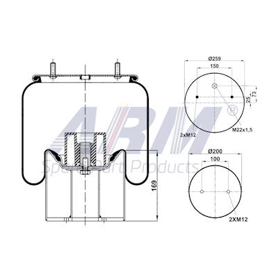 Complete Air Spring - 0.60.916