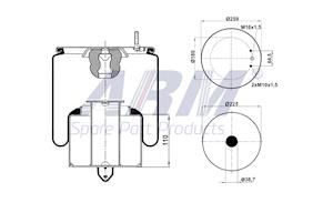 Complete Air Spring - 0.60.817